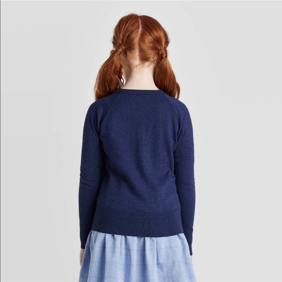 ⭐️2/$15 Girls Button Up Sparkle Cardigan - Picture 7 of 9